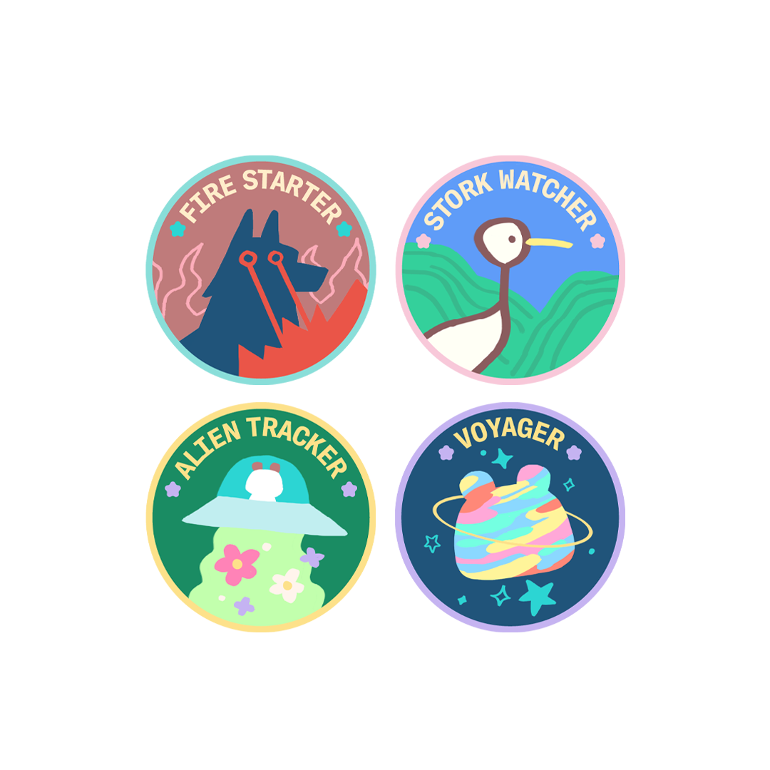 Asterum Outpost: Badge Set